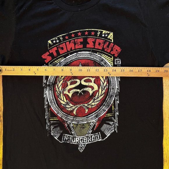 STONE SOUR HYDRO9RAD BAND 2017 TOUR Men’s Black Graphic Tee Shirt sz M NWOT - Picture 7 of 8